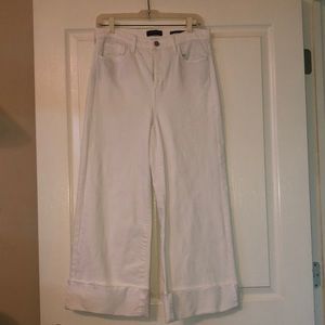 Banana Republic High Rise Wide Leg Crop Jeans